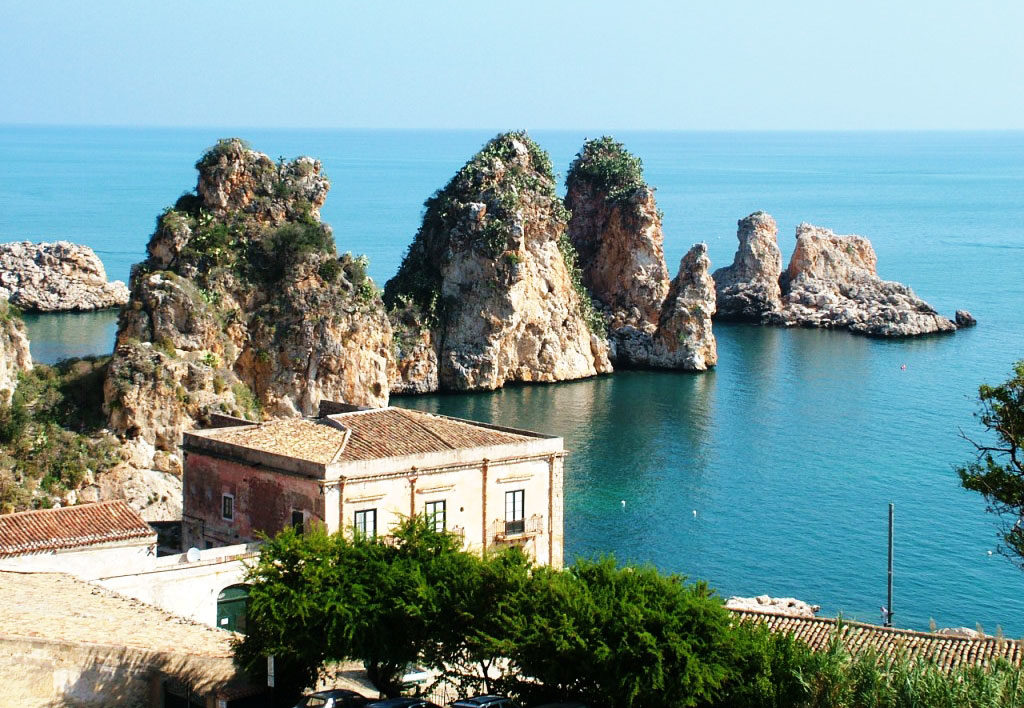 Scopello vista dall'alto